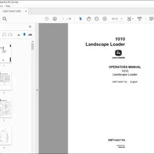 John Deere 1010 Landscape Loader Operators Manual - PDF DOWNLOAD