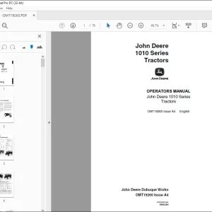 John Deere 1010 Series Tractors Operators Manual - PDF DOWNLOAD