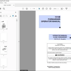 John Deere 1010B FORWARDER Operator Manual - PDF DOWNLOAD