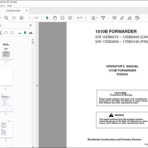 John Deere 1010B FORWARDER Operator's Manual - PDF DOWNLOAD
