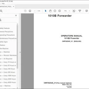 John Deere 1010B Fowarder Operators Manual - PDF DOWNLOAD