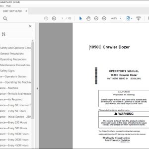 John Deere 1050C Crawler Dozer Operator's Manual - PDF DOWNLOAD ...