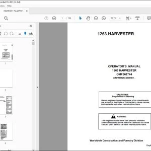 John Deere 1263 HARVESTER Operator's Manual - PDF DOWNLOAD