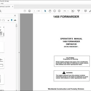 John Deere 1458 FORWARDER Operator's Manual - PDF DOWNLOAD