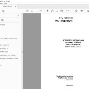 John Deere 1470E CH9 Tier 3 (IT4- platform) Operator's Manual PDF