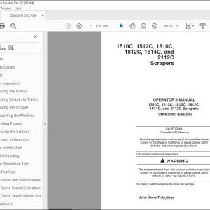 John Deere 1510C 1512C 1810C 1812C 1814C & 2112C Operators Manual PDF