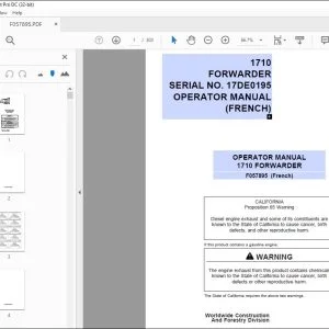 John Deere 1710 FORWARDER Operators Manual - PDF DOWNLOAD
