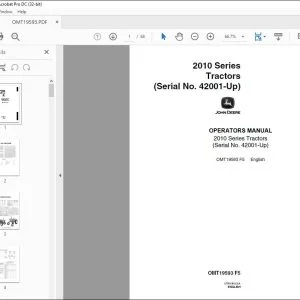 John Deere 2010 Series Tractors Operators Manual - PDF DOWNLOAD