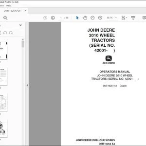 John Deere 2010 WHEEL TRACTORS Operators Manual - PDF DOWNLOAD