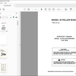 John Deere 30 FELLER BUNCHER TJ30_WFB Operator's Manual - PDF DOWNLOAD