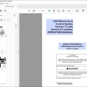 John Deere 300 Measuring & Control System Operators Manual PDF