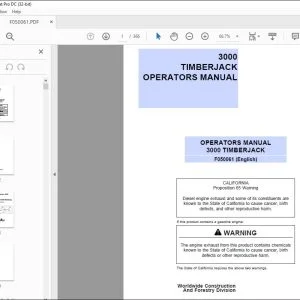 John Deere 3000 TIMBERJACK Operators Manual - PDF DOWNLOAD