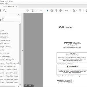 John Deere 304H Loader Operator's Manual - PDF DOWNLOAD