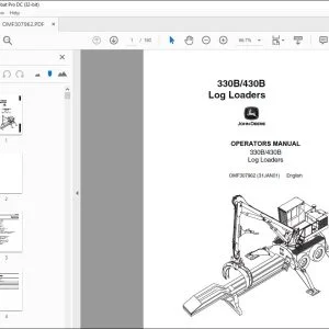 John Deere 330B/430B Log Loaders Operators Manual - PDF DOWNLOAD