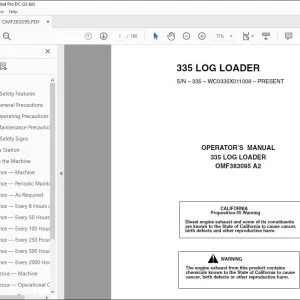 John Deere 335 LOG LOADER Operator's Manual - PDF DOWNLOAD