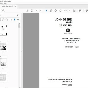 John Deere 350B CRAWLER Operators Manual - PDF DOWNLOAD