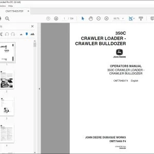 John Deere 350C LOADER - BULLDOZER Operators Manual - PDF DOWNLOAD