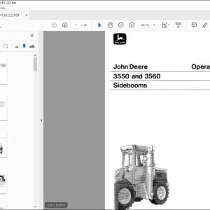 John Deere 3550 & 3560 Sidebooms Operator's Manual - PDF DOWNLOAD