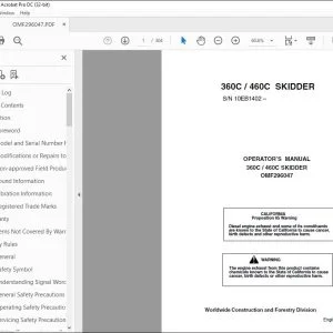 John Deere 360C / 460C SKIDDER Operator's Manual - PDF DOWNLOAD