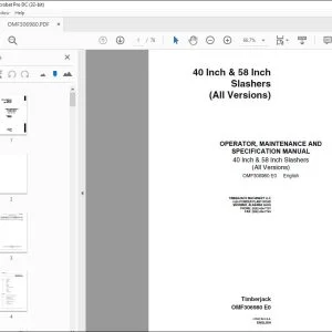John Deere 40 Inch & 58 Inch Slashers OPERATOR, MAINTENANCE & SPECIFICATION Manual - PDF DOWNLOAD