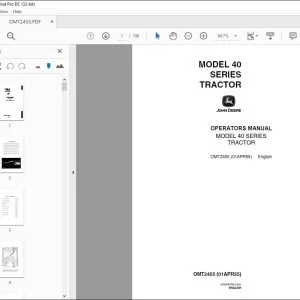 John Deere 40 SERIES TRACTOR Operators Manual - PDF DOWNLOAD