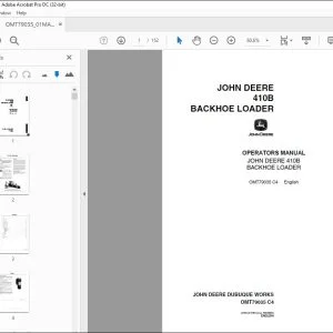 John Deere 410B BACKHOE LOADER Operators Manual - PDF DOWNLOAD