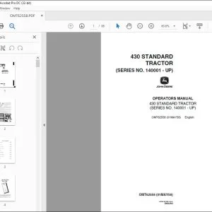 John Deere 430 STANDARD TRACTOR Operator's Manual - PDF DOWNLOAD