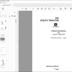John Deere 430 UTILITY TRACTOR Operators Manual - PDF DOWNLOAD