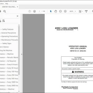 John Deere 435C LOG LOADER Operator's Manual - PDF DOWNLOAD