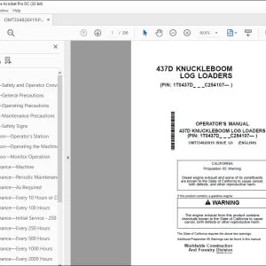 John Deere 437D KNUCKLEBOOM Operator's Manual - PDF DOWNLOAD