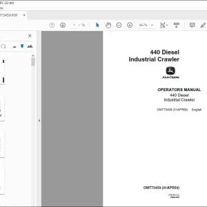 John Deere 440 Diesel Industrial Crawler Operators Manual PDF