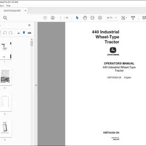 John Deere 440 Industrial Wheel-Type Tractor Operators Manual - PDF DOWNLOAD