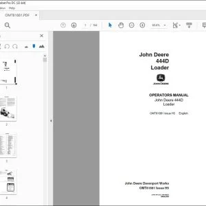 John Deere 444D Loader Operators Manual - PDF DOWNLOAD