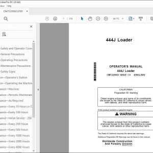 John Deere 444J Loader Operator's Manual - PDF DOWNLOAD