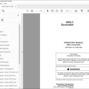 John Deere 450LC Excavator Operator's Manual - PDF DOWNLOAD