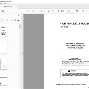 John Deere 480B TRACKED SKIDDER Operator's Manual - PDF DOWNLOAD