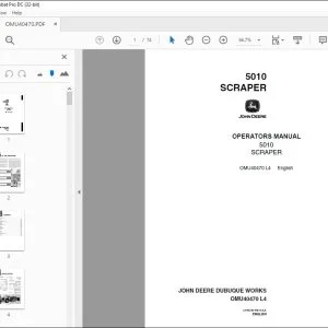 John Deere 5010 SCRAPER Operators Manual - PDF DOWNLOAD