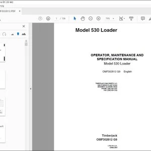 John Deere 530 Loader Operator, MAINTENANCE & Manual PDF