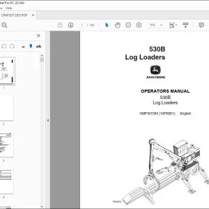 John Deere 530B Log Loaders Operators Manual - PDF DOWNLOAD
