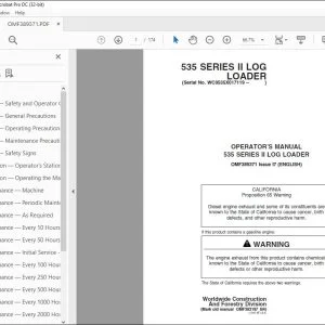 John Deere 535 SERIES II LOG LOADER Operator's Manual - PDF DOWNLOAD