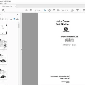 John Deere 540 Skidder Operators Manual - PDF DOWNLOAD
