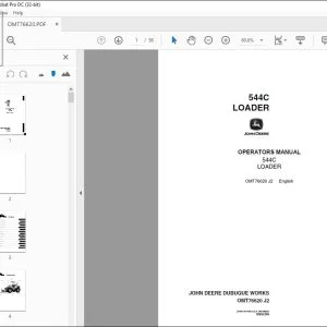 John Deere 544C LOADER Operators Manual - PDF DOWNLOAD