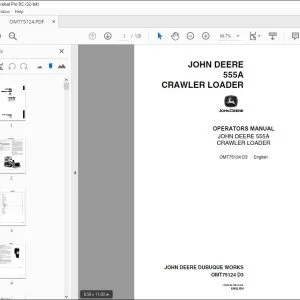 John Deere 555A CRAWLER LOADER Operators Manual - PDF DOWNLOAD
