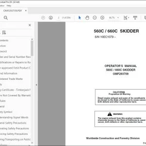 John Deere 560C / 660C SKIDDER Operator's Manual - PDF DOWNLOAD