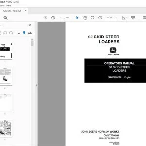John Deere 60 SKID-STEER LOADERS Operators Manual - PDF DOWNLOAD
