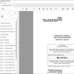 John Deere 608L FELLER-BUNCHER Operator's Manual - PDF DOWNLOAD