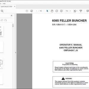 John Deere 608S FELLER BUNCHER Operator's Manual - PDF DOWNLOAD
