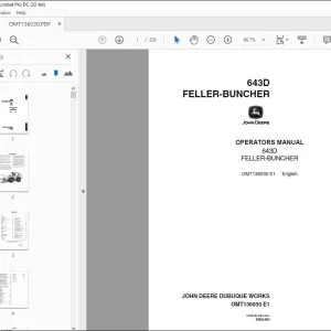 Owner's Manual for John Deere 643D Feller-Buncher PDF