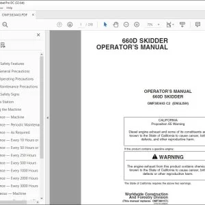 John Deere 660D SKIDDER Operator's Manual - PDF DOWNLOAD