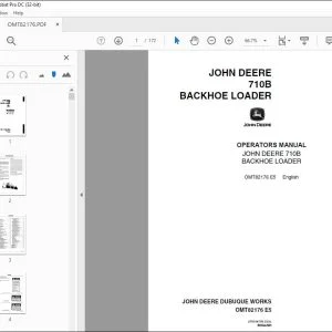 John Deere 710B BACKHOE LOADER Operators Manual - PDF DOWNLOAD